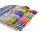 Długopisy żelowe 36 kolorów DEKORACYJNE FLUORESCENCYJNE METALICZNE BROKATOW
