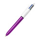 Długopis automatyczny 4-kolorowy Bic 4 Colours 0.7mm, Fioletowy metaliczny