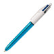 Długopis automatyczny 4-kolorowy Bic 4 Colours 0.7mm, Niebieski metaliczny