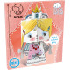 Monumi Mini Cube Head Księżniczka Kolorowanka 3D Do Składania i Kolorowania