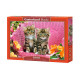 PUZZLE KOTKI KOCIĘTA W OGRODZIE 1000 CASTORLAND