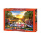 PUZZLE 1000 MALOWNICZY AMSTERDAM Z ROWERAMI C-104536-2