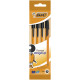 DŁUGOPIS ORANGE ORIGINAL FINE BIC CZARNY POUCH 4SZT