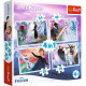 PUZZLE 4W1 (35,48,54,70) MAGIA W LESIE FROZEN 2 34398