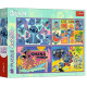 PUZZLE 4X250 NIEZWYKŁY STITCH DISNEY LILO&STITCH 13311 Outlet