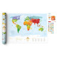 MAPA ŚWIAT TRAVEL MAP KIDS SIGHTS 80 cm x 60 cm