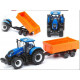 BBURAGO MODEL TRAKTOR  Z PRZYCZEPĄ T7.315 WITH TIPPING TRAILER 10CM 3+ Outlet