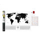 Mapa Zdrapka Świata Travel Map Glow World Świecąca 80x60 cm EN