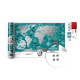 Mapa Zdrapka Świata Travel Map Marine World Morza Oceany 60x40 cm