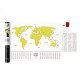 Mapa Zdrapka Świata Travel Map Glow World Świecąca 80x60 cm EN