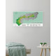 Mapa Zdrapka Alpy Travel Map Alps Szczyty Szlaki UNESCO 80x40 cm