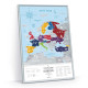 Mapa Zdrapka Europy Travel Map Silver Europe 1DEA Prezent 60x40