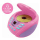 Lexibook RCD109UNI Odtwarzacz CD Bluetooth Jednorożec Karaoke USB Outlet