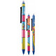 DŁUGOPIS WYMAZYWALNY AUTOMATYCZNY 0,5 MM NIEBIESKI HAPPY COLOR  mix wzorów