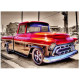 DIAMENTOWA MOZAIKA AUTO CZERWONE PICK UP NO-1008035