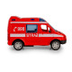 Mercedes-Benz Sprinter Straż Pożarna 1:50 Daffi Metalowy Pull Back Model