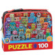 Puzzle 100 el. Eurographics Robots Lunch Box Torba Śniadaniowa
