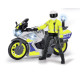 Motocykl Policyjny Yamaha Dickie SOS 17 cm Światło Dźwięk Figurka