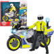Motocykl Policyjny Yamaha Dickie SOS 17 cm Światło Dźwięk Figurka