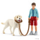 Schleich FARM WORLD Spacer z Labradorem Retriever 42478 Figurka Zestaw