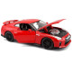Model Nissan GT-R 2017 Bburago 1:24 Metal Otwierane Drzwi Czerwony