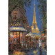 PUZZLE 500 EL COMPACT NIGHT AT THE EIFFEL CAFE