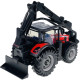 Traktor Massey Ferguson 8740S z Ładowarką Kłód Bburago Metalowy Model