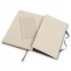Moleskine Classic Large notes w kratkę 13 × 21 cm – czarny, twarda oprawa