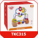 Przekładanka Drewniana z Przyssawkami Tooky Toy Labirynt Montessori 2+