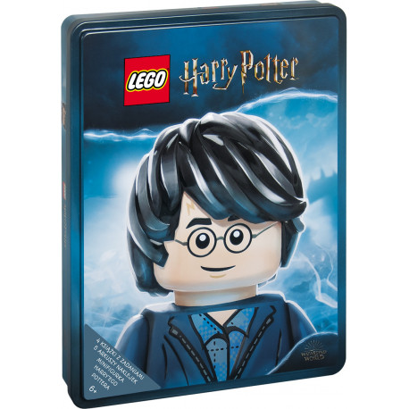 Lego Harry Potter zestaw książek z klockami lego 4 książki z zdaniami, 5 arkuszy naklejek, minifigurka Harrego Pottera Z ...