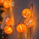 IKEA SOLVINDEN Girlanda Świetlna LED 12 Lampek Pomarańczowa 3,6 m 105.932.04