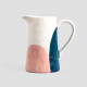 HOMLA LORAN Wazon Ceramiczny Dzbanek Beżowy Vintage 18,5 cm