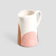 HOMLA LORAN Wazon Ceramiczny Dzbanek Beżowy Vintage 18,5 cm