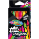 KREDKI ŚWIECOWE NEONOWE TRÓJKĄTNE COLORINO KIDS 6 KOLORÓW