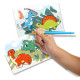 SES Creative Malowanie Wodą Dinozaury Kolorowanki Wielorazowe 1+ 14465