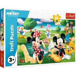 Puzzle 24 maxi Myszka Miki w gronie przyjaciół 14344