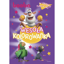 BOOBA WESOŁA KOLOROWANKA Z NAKLEJKAMI