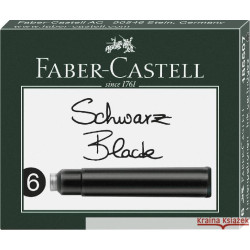 Naboje Atramentowe Krótkie Czarne 5 Szt Kartonik Faber Castell