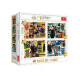 HARRY POTTER PUZZLE 4W1 3300 ELEMENTÓW + PLAKATY 10+