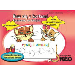 Baw się z kotkami rysowanie po śladzie Agnieszka Paszkiewicz