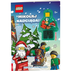 Książka LEGO MIXED THEMES. Mikołaj nadciąga! + Klocki Figurka 