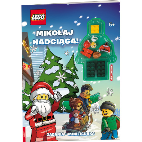 Książka LEGO MIXED THEMES. Mikołaj nadciąga! + Klocki Figurka 