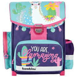 Plecak szkolny dla dziewczynki Bambino lama